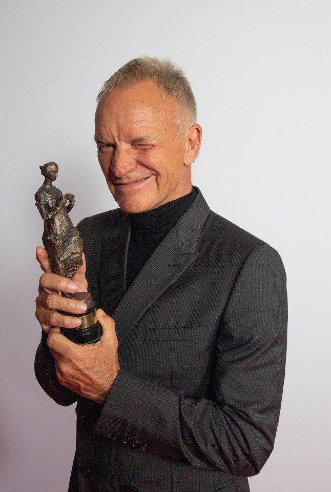 Sting, who also performed at the bash, received the coveted Fellowship of the Ivors Academy – the highest honour handed out by the academy