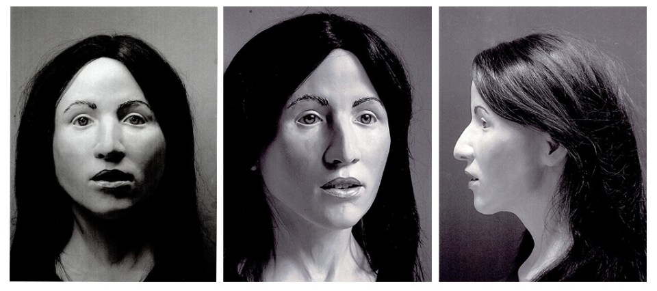 Facial reconstruction of one victim found murdered in the Netherlands, who could have been as young as 13