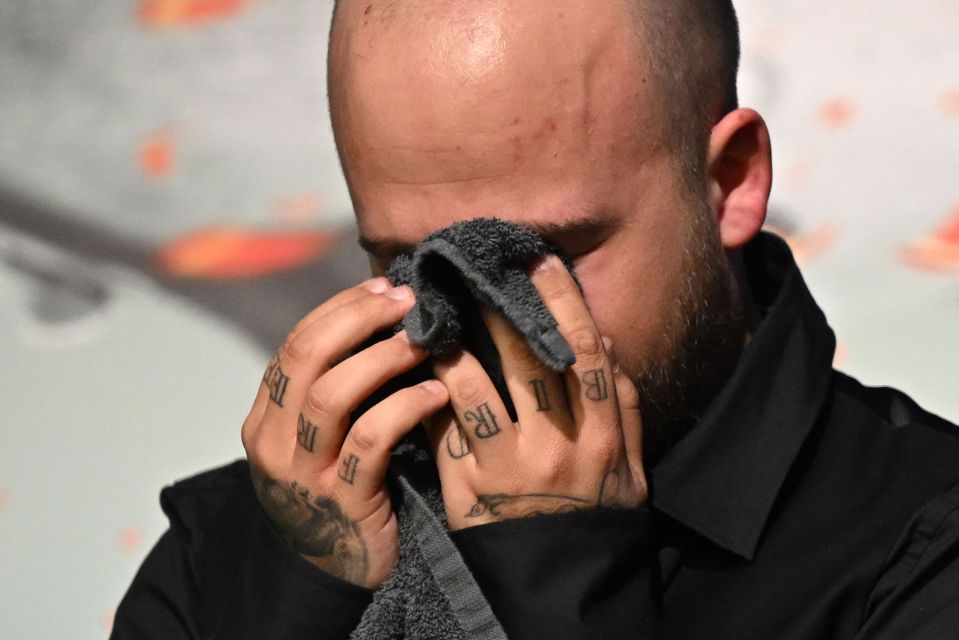 An emotional Brecel could not contain his emotions after his victory in the World Snooker Championship Final