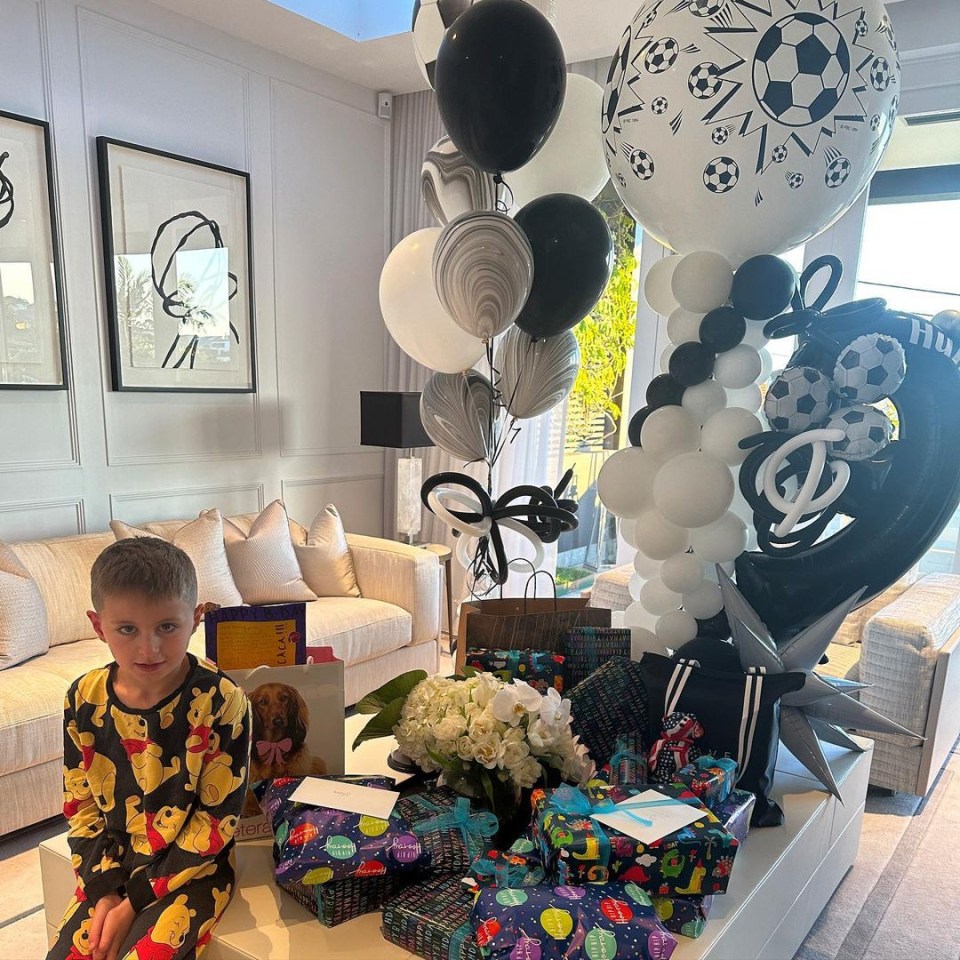 Hunter also got some gifts from his family for his birthday