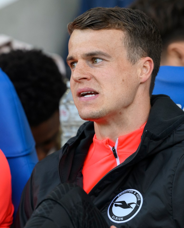 Solly March appeared to pull his hamstring against Everton