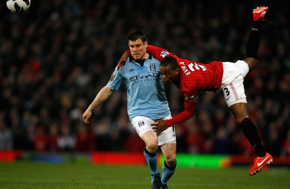 Patrice Evra has called James Milner his hardest opponent