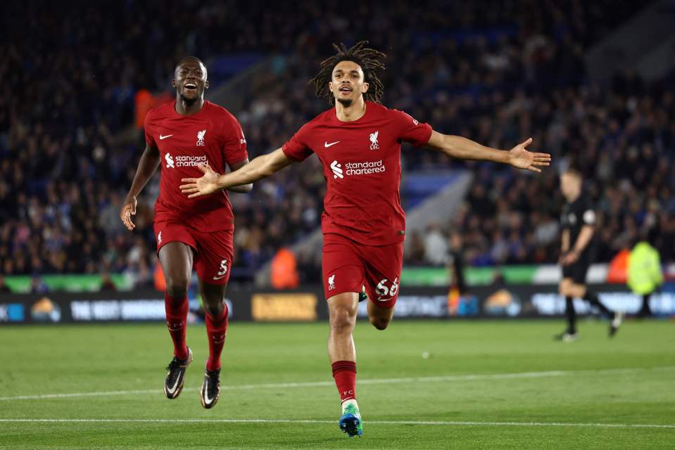 Trent Alexander-Arnold fired in a brilliant free-kick to wrap up the three points