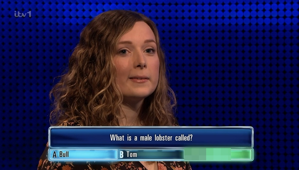 The Chase contestant Emily was flummoxed by the c*ck question