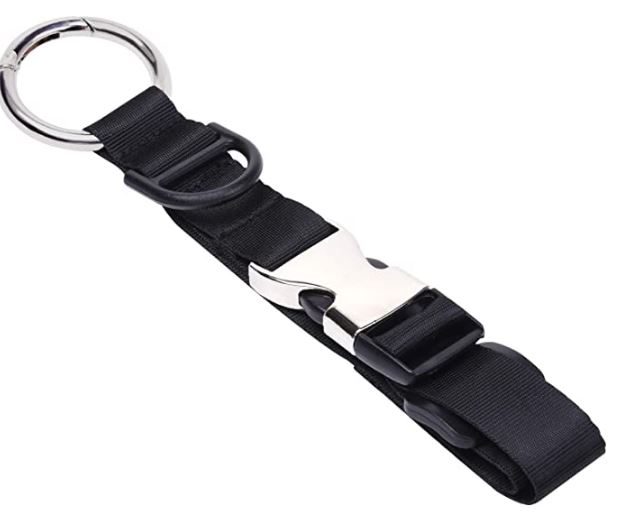 The strap can handle as much as 5kg if needed for extra luggage or items