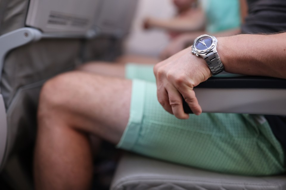 Travel expert Andrew Hayward recommends sitting at the front of the plane to avoid being jet-lagged (stock image)