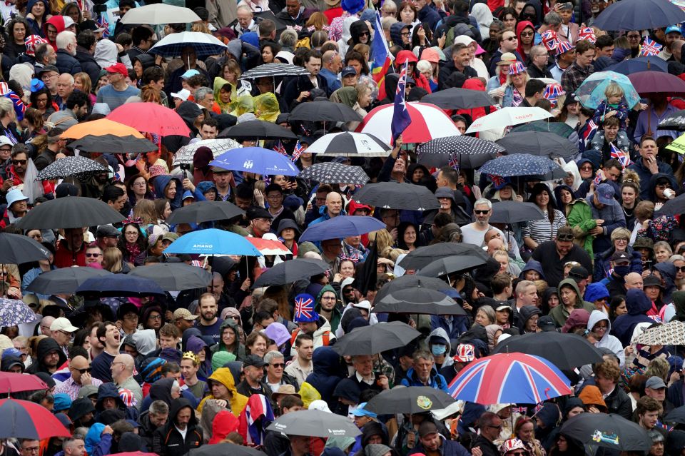 They haven't let the miserable weather dampen their spirits