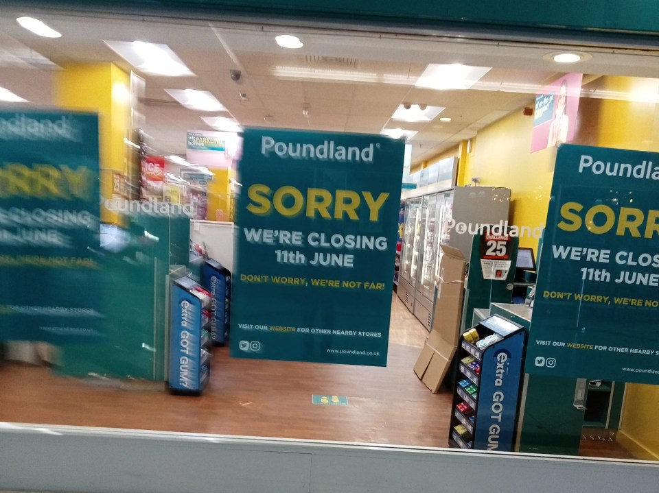 Poundland has shut the doors of nine shops over the past few months