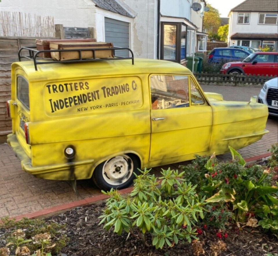 A replica of Del Boy's iconic yellow three-wheeler is up for sale