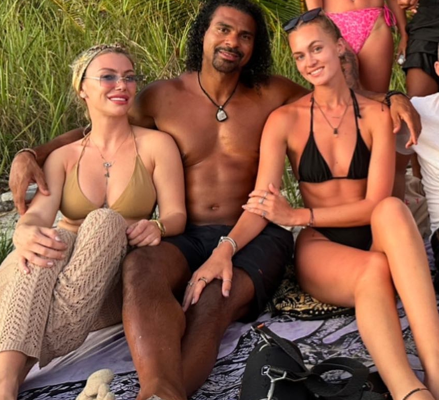 David Haye and his partner Sian Osborne formed a new three-way relationship with personal trainer Mica Jova after they split from singer Una Healy