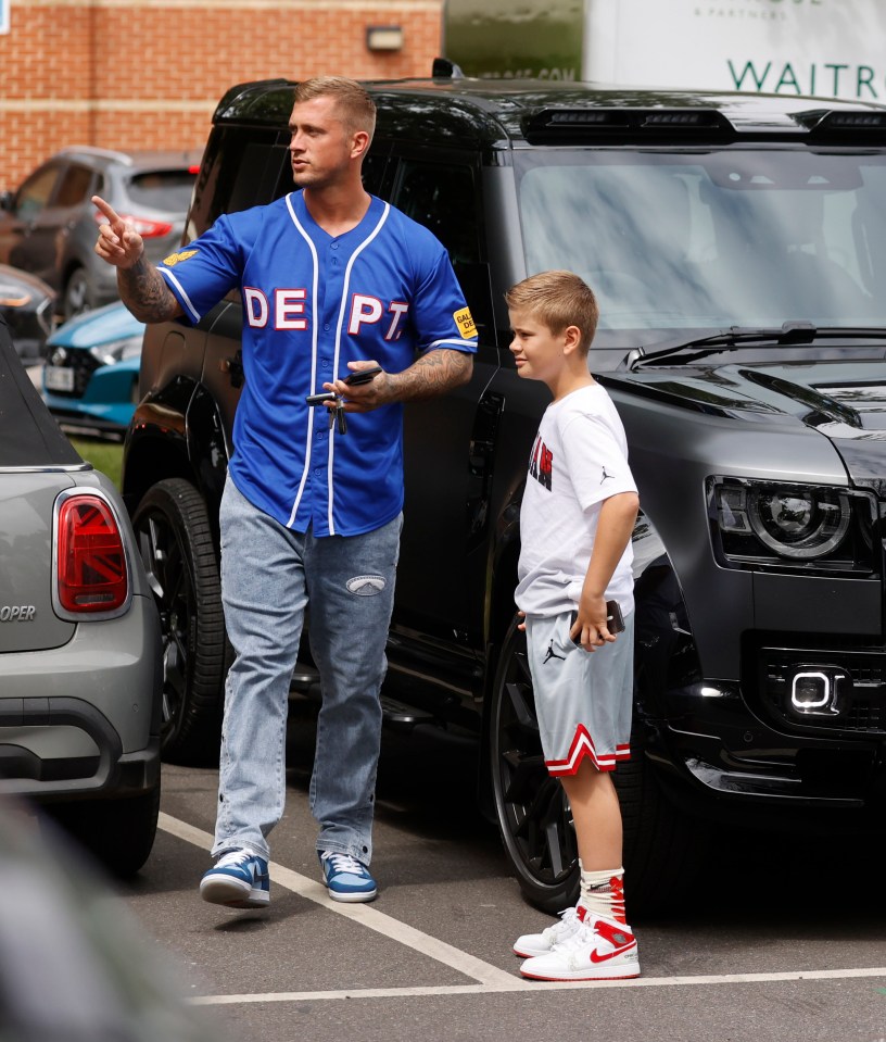 Dan Osborne and his son Teddy headed out for some quality time in his car