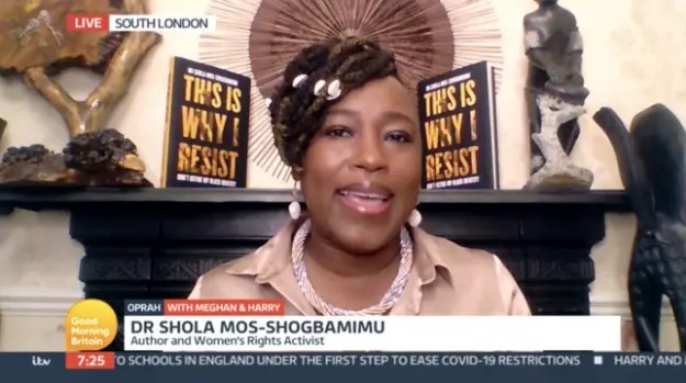 Dr Shola has shared regular outspoken views on GMB