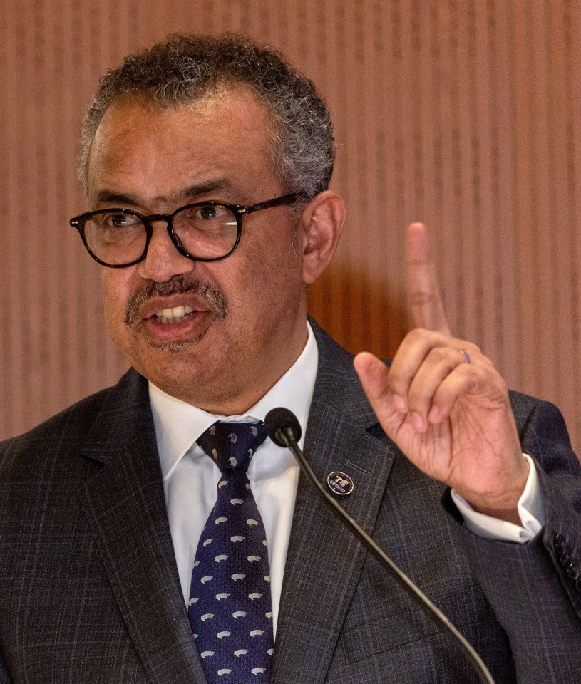 WHO boss Dr Tedros Adhanom Ghebreyesus says the Covid pandemic is over