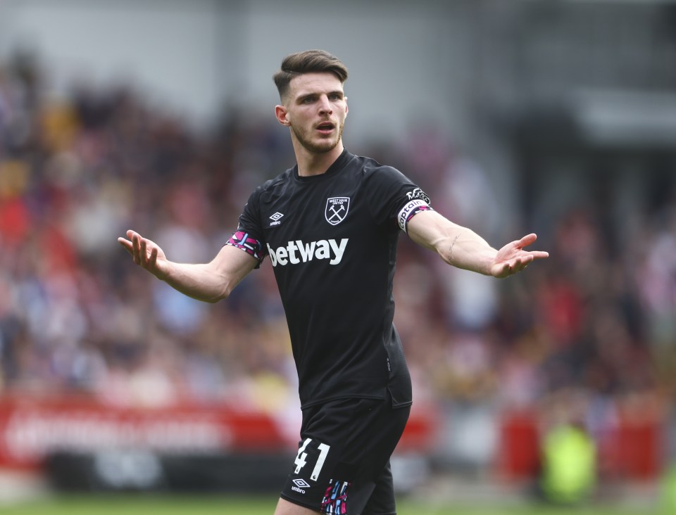 Declan Rice is likely to leave and will hope to see out his Hammers career with a European trophy