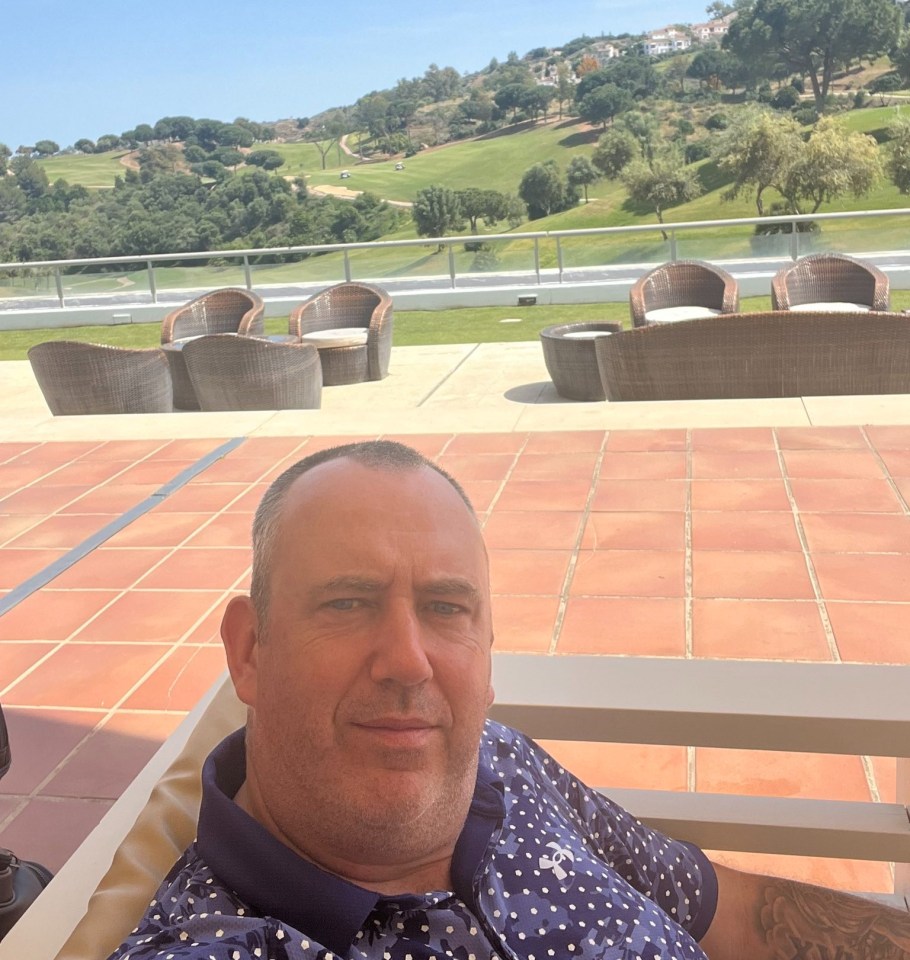 Marks Williams, pictured on a lush holiday, is worth nearly £5m