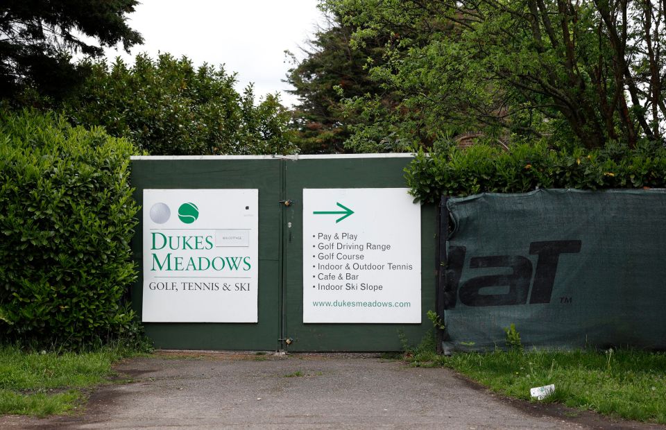 The Taskmaster house lies behind this gate in Chiswick