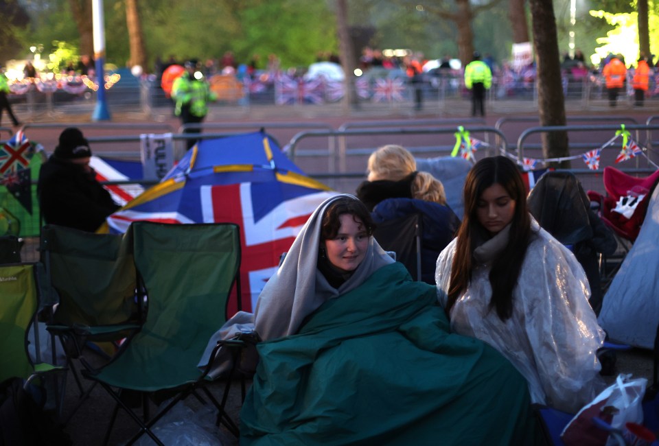 Dedicated royal fans have been camping all night