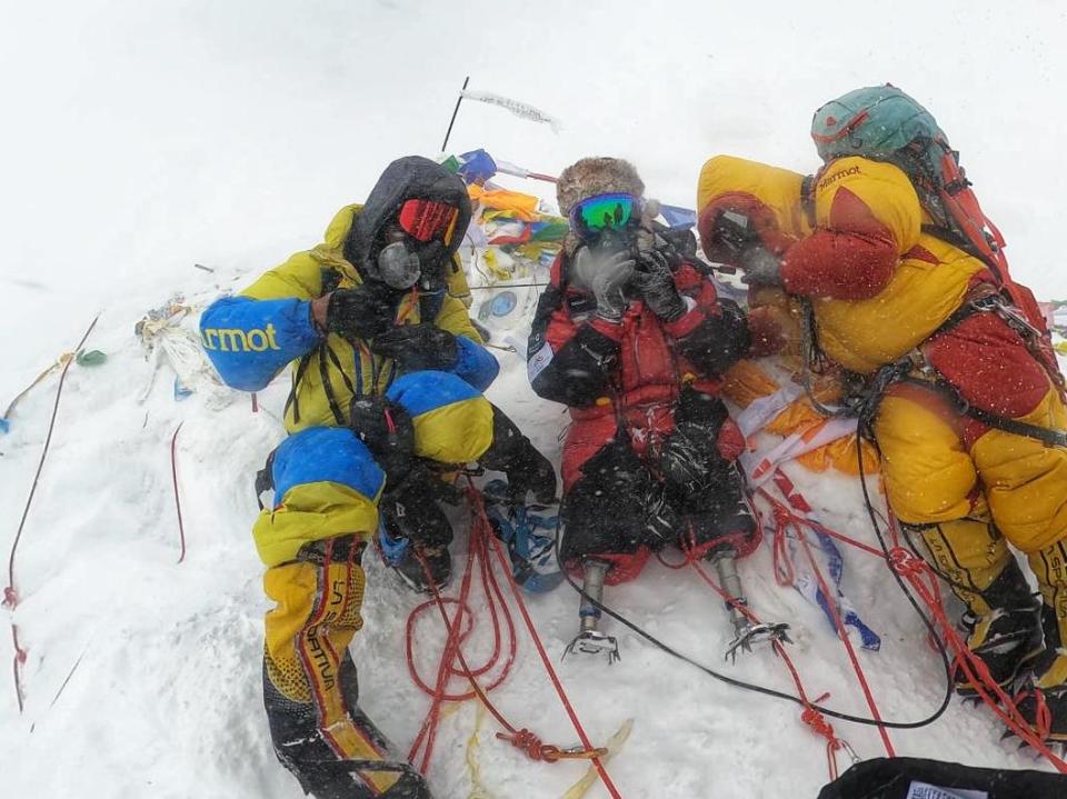 Hari Budha Magar screamed 'we did it' as he reached the summit on Friday