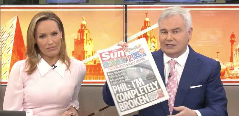 Eamonn Holmes slammed Phil and Holly this morning