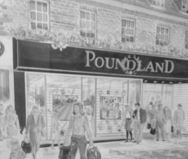 Steve asked an artist to design his shopfront plan