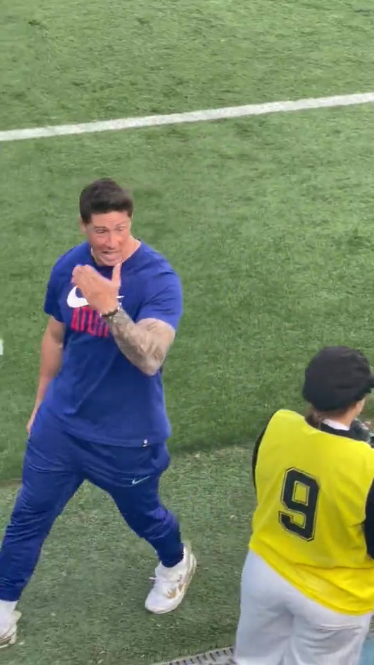 Fernando Torres was sent-off during an U19 Madrid derby