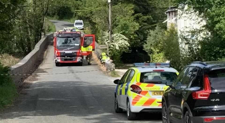 Cops confirmed that she died at the scene of a fire at her Pembrokeshire home