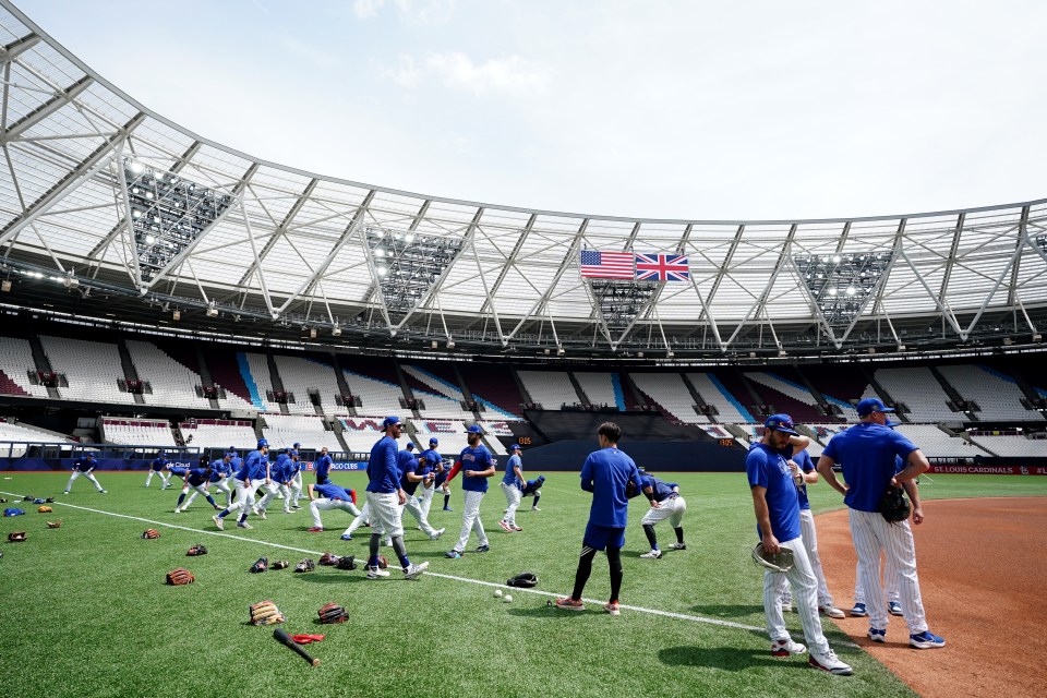 The London Stadium will host this weekend’s series between the St Louis Cardinals and Chicago Cubs