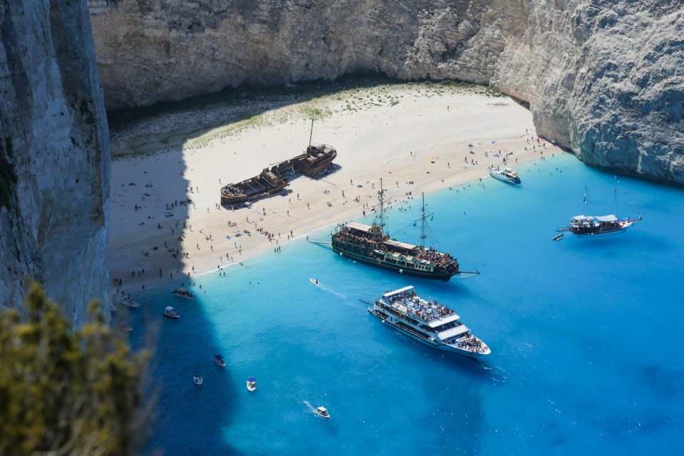 Navagio Beach in Zante was also one of Europe's best-rated beaches