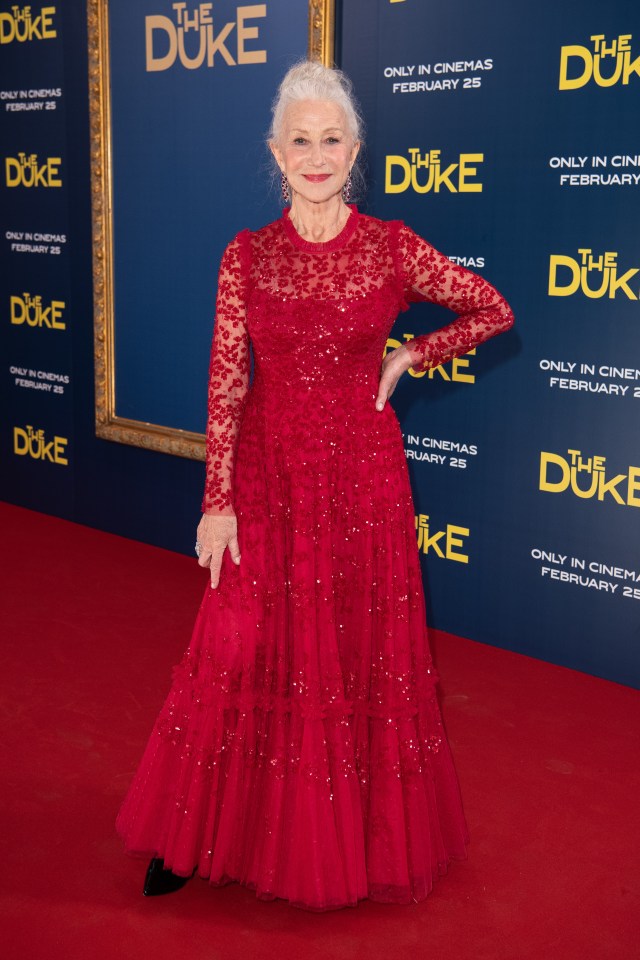 Dame Helen Mirren loves to shine on the red carpet