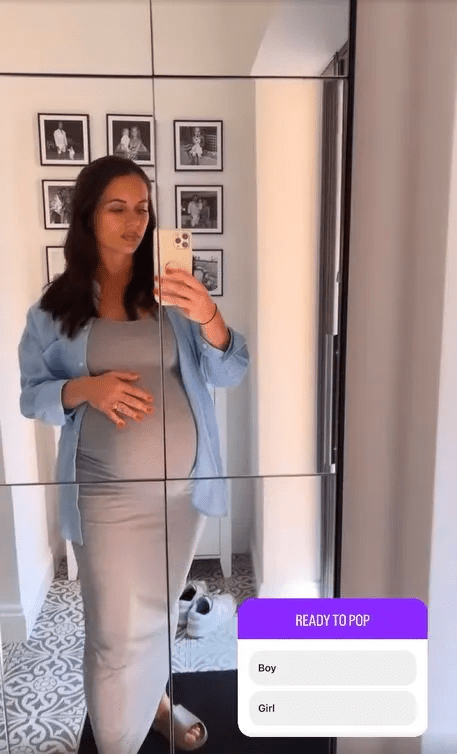 Becky shared her pregnancy journey with fans