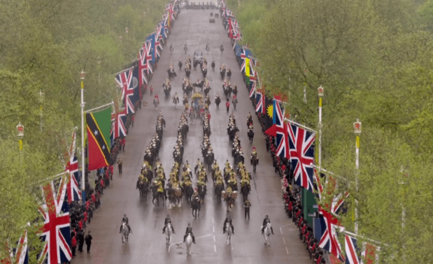 Royal fans were stunned at the amount of horse poo dumped during the coronation