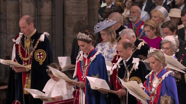 Prince Louis vanished half way through the ceremony