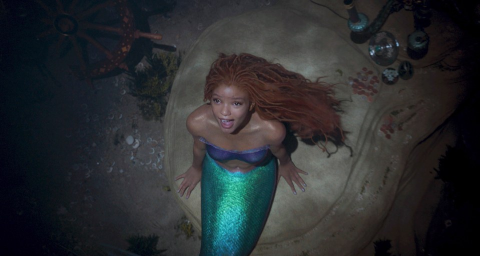 Halle Bailey plays Princess Ariel