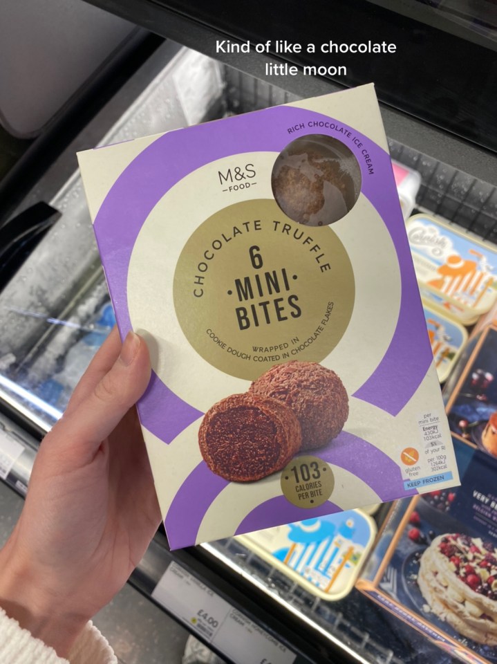 The foodie noted that these ‘chocolate truffle mini bites’ are like a Little Moon