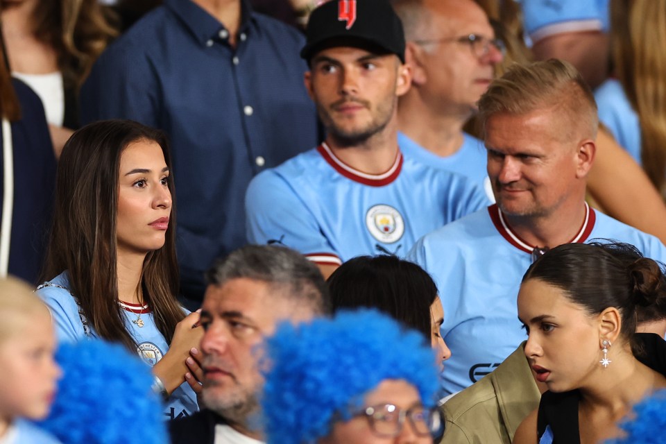 Isabel watched the 2023 Champions League final with Erling Haaland's dad Alf Inge Haaland