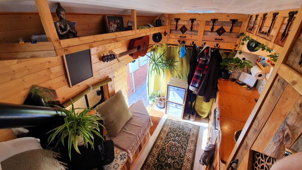 He spent over a year renovating the van