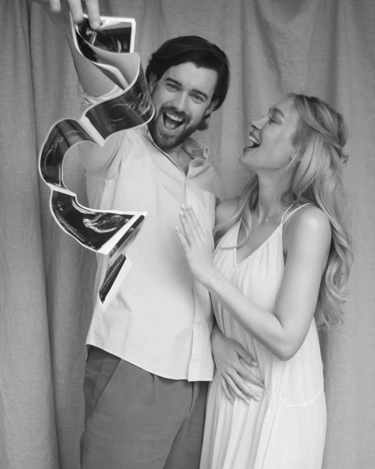 Roxy and partner Jack Whitehall announced their happy news on Instagram