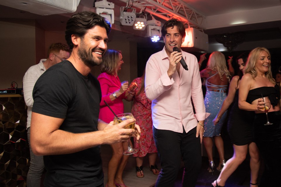 Towie's James Argent and Dan Edgar enjoyed a wild night in Spain