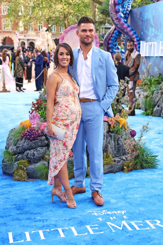 The Strictly pair were seen at the big premiere of Little Mermaid