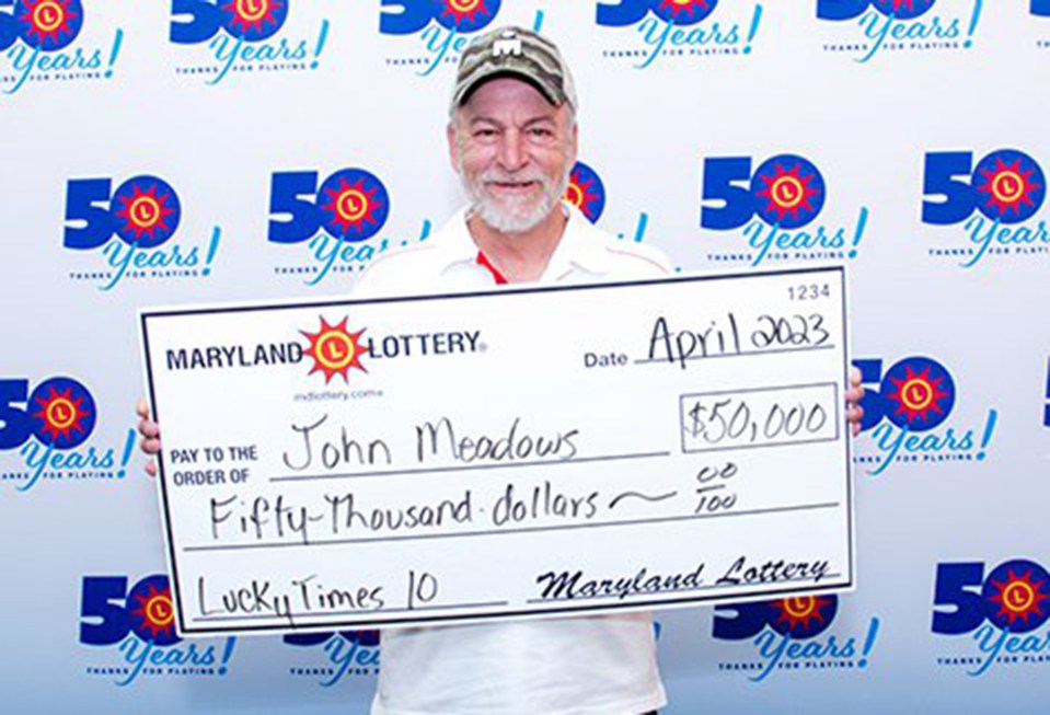 John Meadows, 60, won $50,000 (£40k)