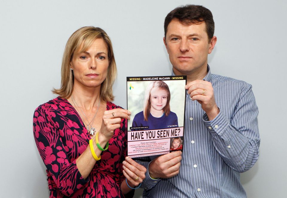 Her parents Gerry and Kate McCann have been tirelessly searching for her ever since