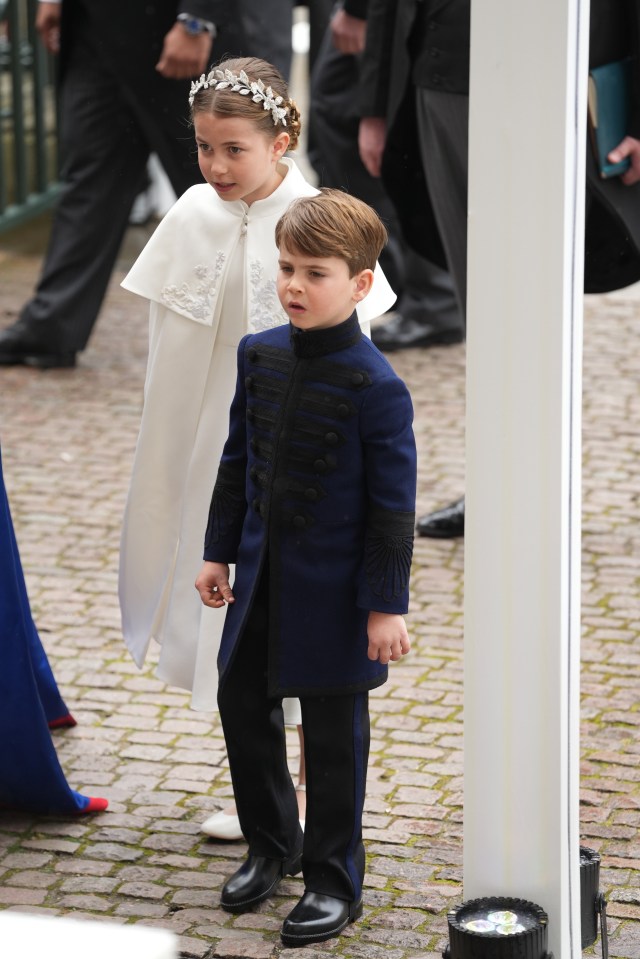 Charlotte and Louis are set to take part in a ceremonial walk