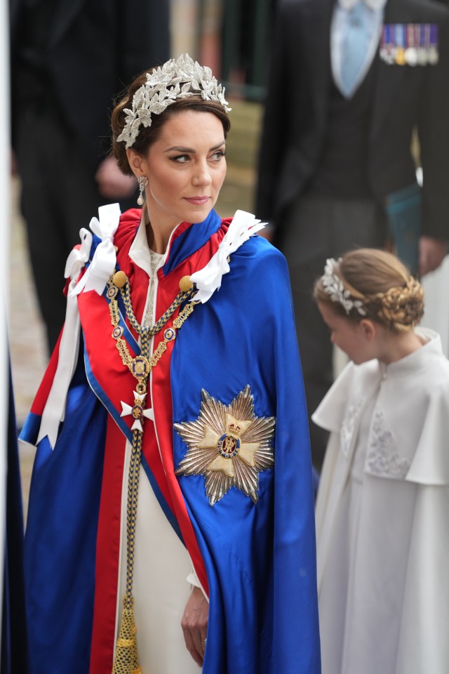 a woman wearing a crown and a blue cape