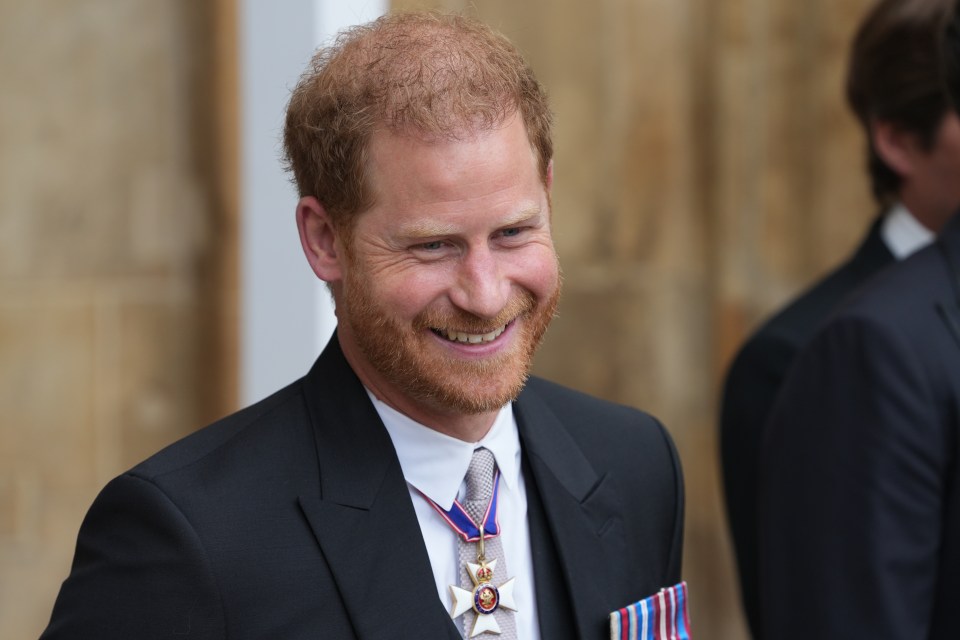 The Prince was all smiles as he left Westminster Abbey