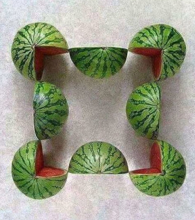 Puzzlers are asked to figure out how many watermelons there are in total