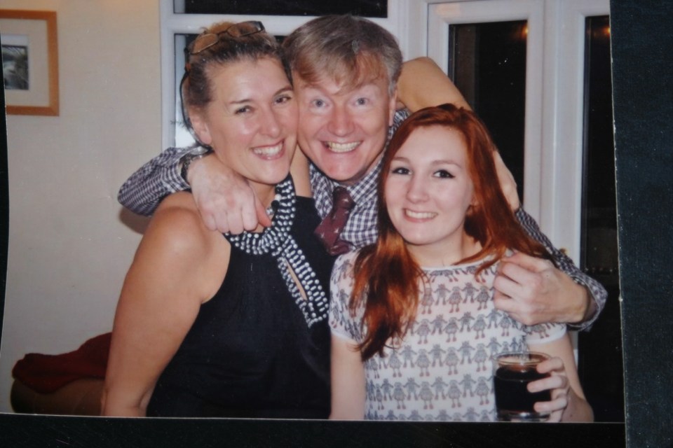 Dad Steve, pictured with Georgia and her sister, Scarlett, quit his job in the police over the force's handling of the case