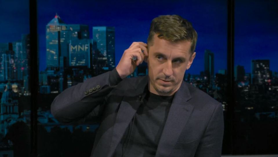 Gary Neville was NOT impressed with Jamie Carragher's combined Man Utd and Man City XI