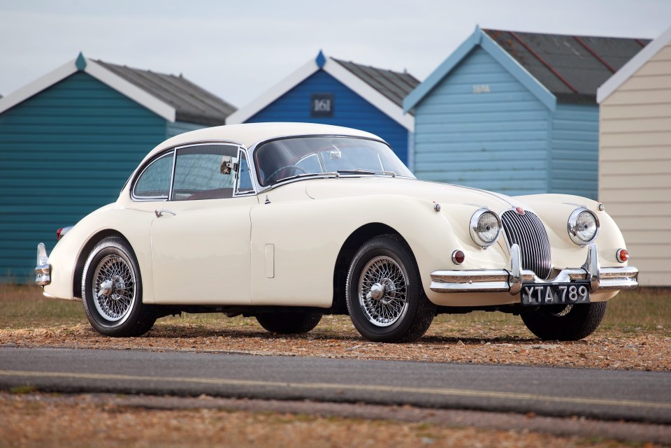 A 1958 Jaguar XK150 3.4 Fixed Head Coupe was one of Evans' cars he put up for auction for a combined £11m in 2015.