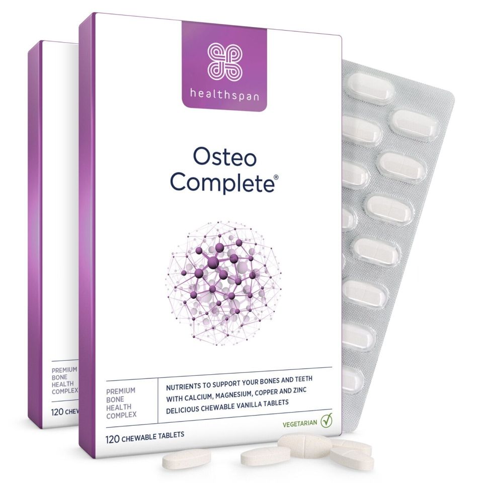 Osteo Complete is a bone health complex that includes calcium, c, vitamin D3, zinc, boron and copper