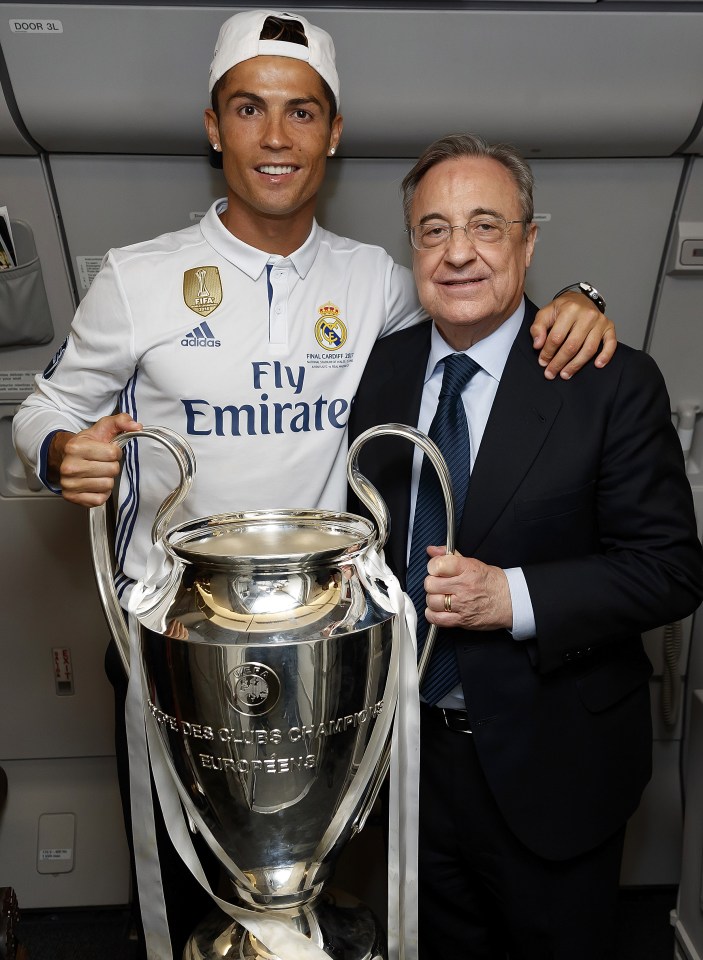 Florentino Perez reportedly wants to bring Ronaldo back to Real as a club ambassador